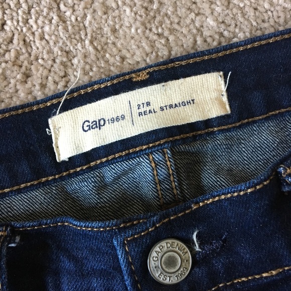 Dark Blue Straight Jeans • GAP - Picture 4 of 6